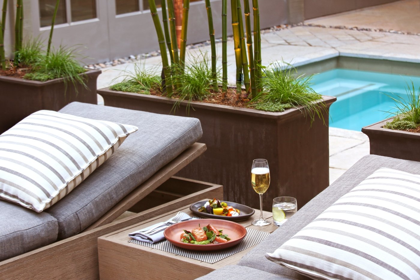 Dining in the Relaxation Gardens